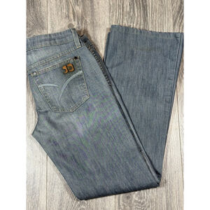 Joe's Jeans Womens GAL Jeans Sz 28 Bootcut Top Stitching Denim Cut #J00617 READ